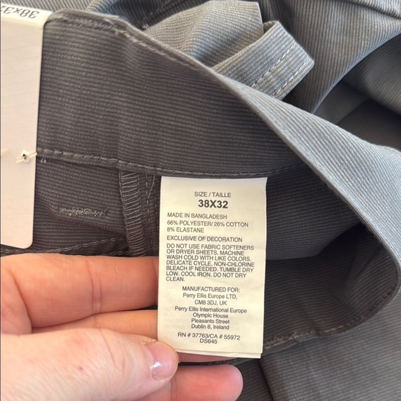 Ben Hogan 5 Pocket Pant Dark Heather Grey Size 38x32 - Picture 7 of 12